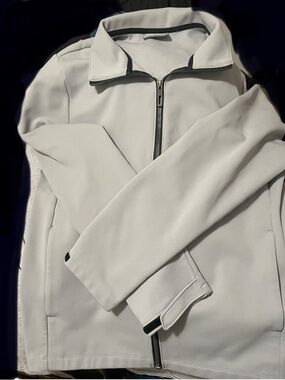 32 Degrees Light Gray Full-Zip Shirt Jacket